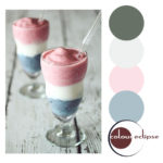 red white and blue smoothie with color palette