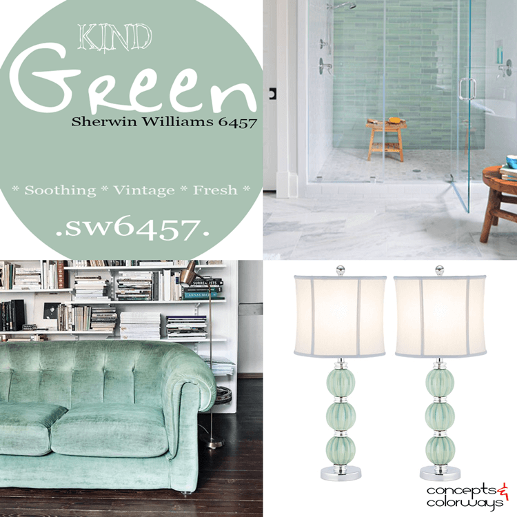 2016 color trends, 2016 colormix, sherwin williams kind green, kind green color trends, seafoam green, eucalytus green, mint green