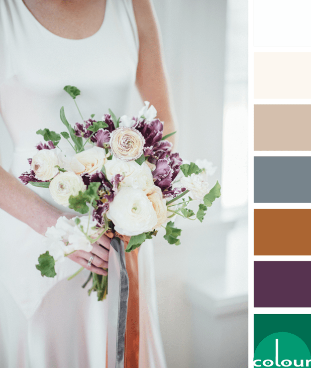 purple and green color palette