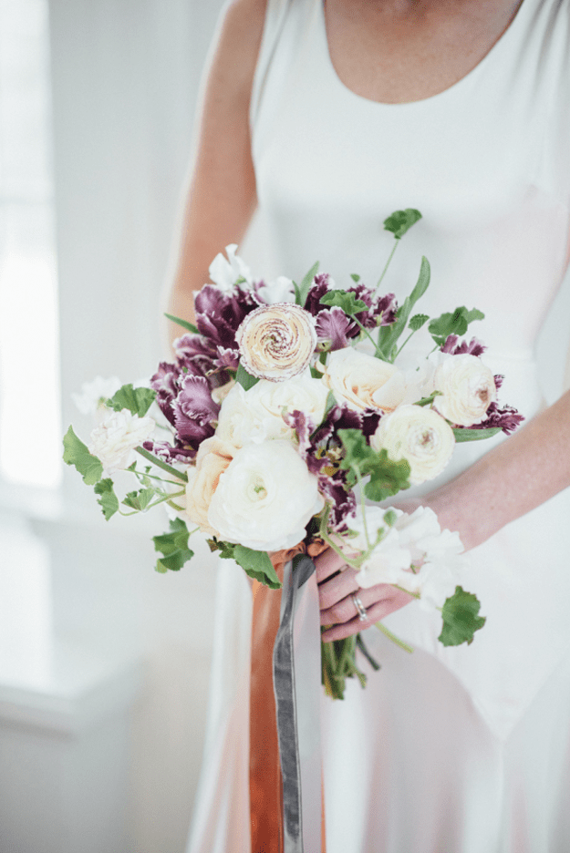 bride with bouquet photo