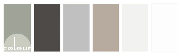 neutral color palette with olive gray