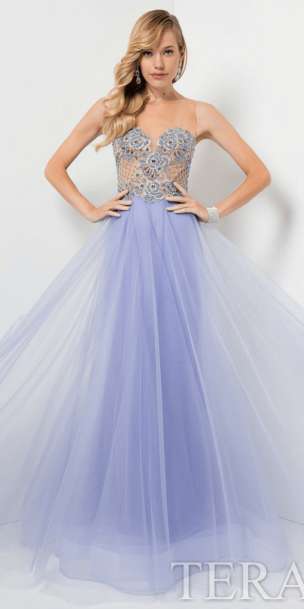 periwinkle blue prom dress