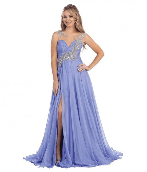 periwinkle blue prom dress