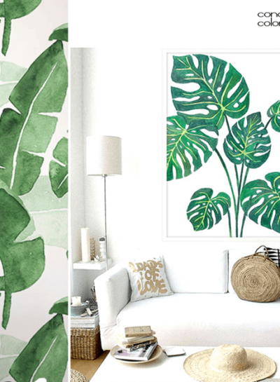 PALM FRONDS AND BANANA LEAF TROPICAL PRINTS