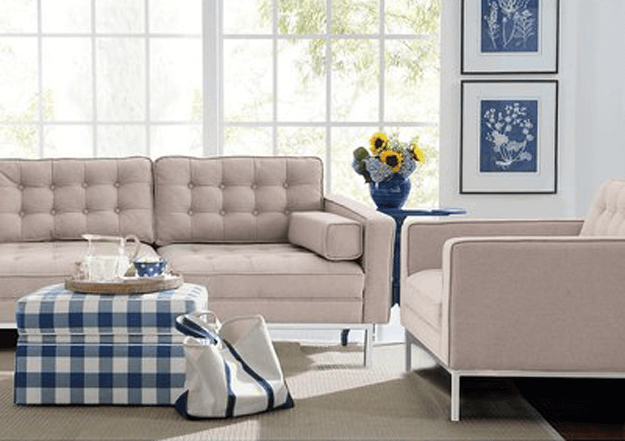 taupe modern sofa