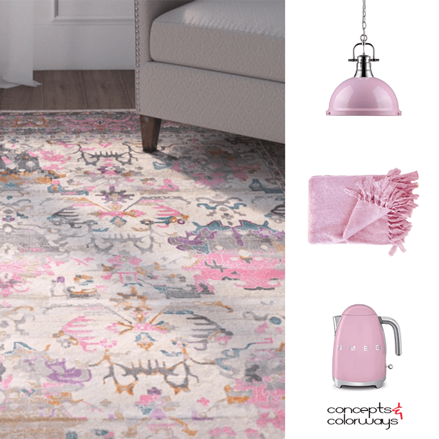 pantone pink lavender interior design color trend