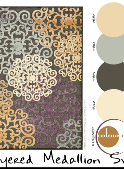 Paint Palettes {Layered Medallion Swirl}