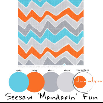paint palettes, color palettes, color schemes, sherwin williams color combinations, seesaw mandarin dossett fabric from premier prints, seesaw 'mandarin' fun, colour eclipse