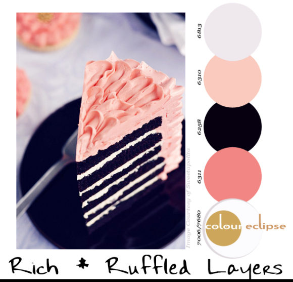 Line Ruffle Paint Paint Palettes {Rich * Ruffled Layers} - Concepts and Colorways