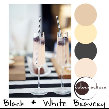 black and white striped party theme