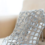 jeweled silver wedding shoes