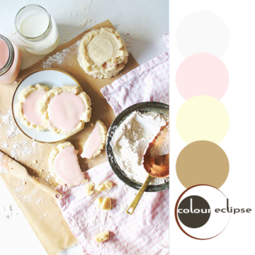 pink and brown color palette