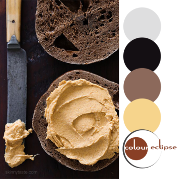 pumpkin cream cheese recipe with color palette