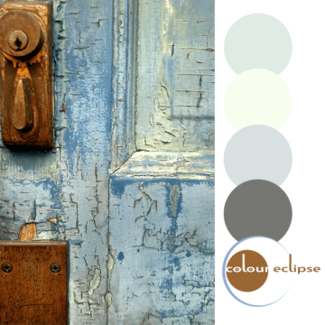magnolia high entry door with color palette
