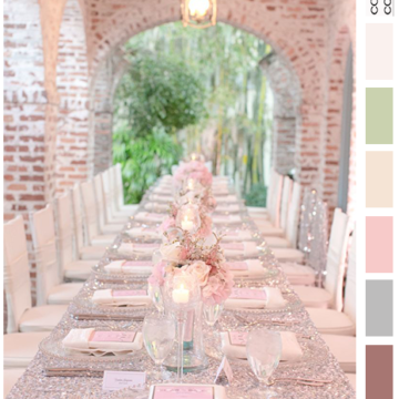 blush pink wedding inspired color palette