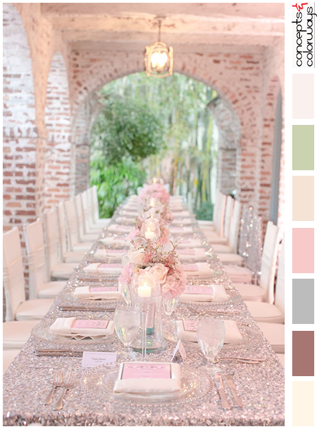 blush pink wedding inspired color palette