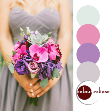 vibrant bouquet inspired color palette