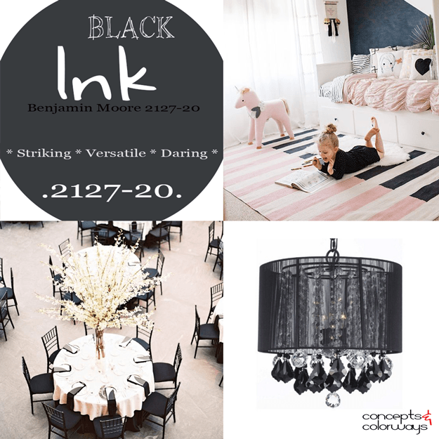 benjamin moore black ink color trend