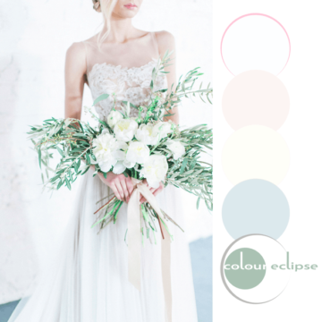 kind green and pink color palette