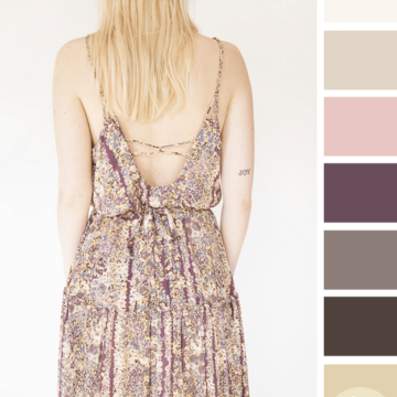 taupe sun dress inspired color palette