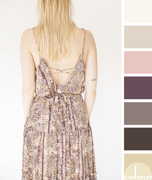 taupe sun dress inspired color palette