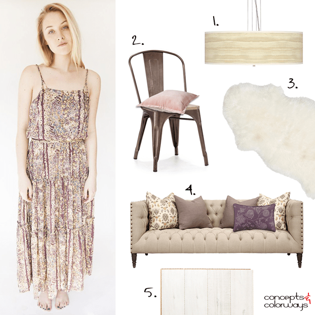 taupe dress inspired interior design