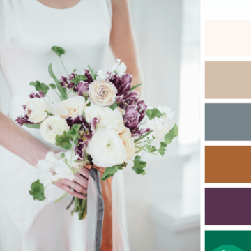 purple and green color palette