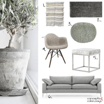 neutral interior design get the look with olive gray accent