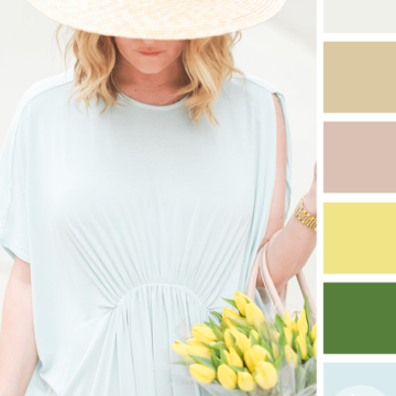 mint blue maxi dress color palette