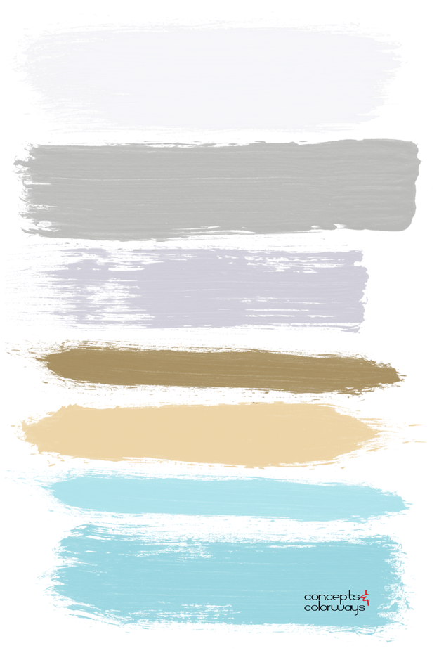 brushstrokes color palette