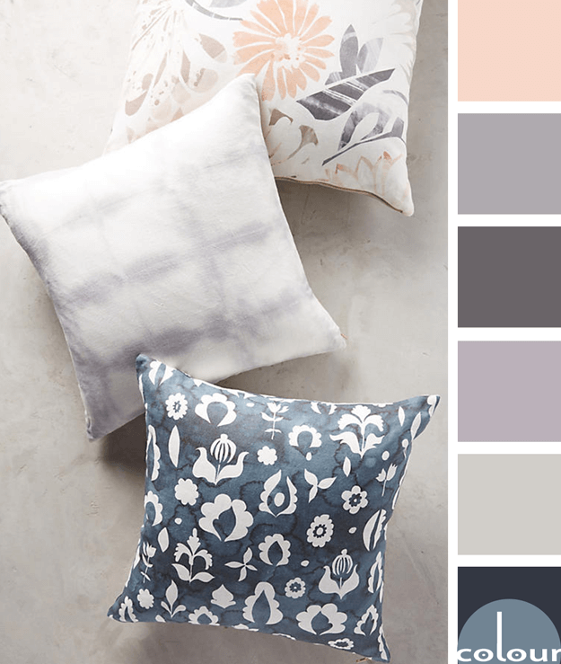 anthroplogie pillows with color palette