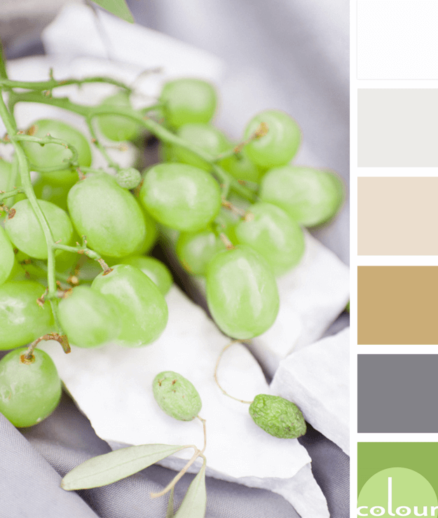 green grapes inspired color palette