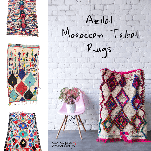 azilal moroccan tribal rugs design element