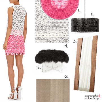 white hot pink and black dream closet dressing room