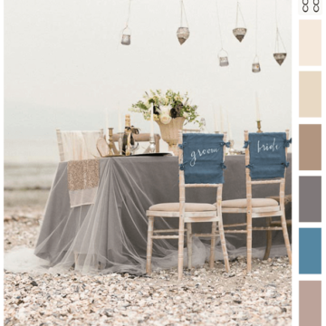beachside ireland wedding inspired color palette