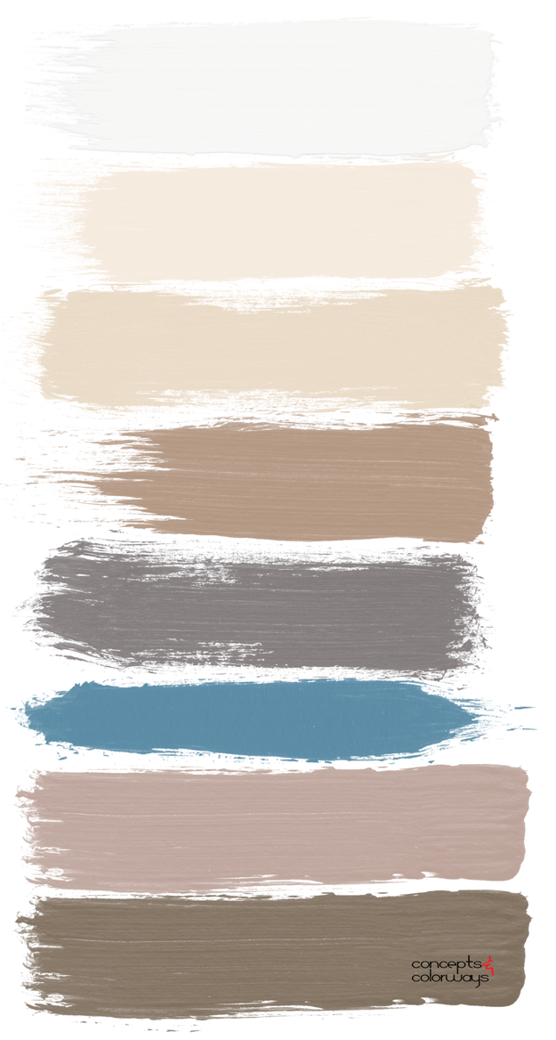 neutral paint palette with slate blue accent