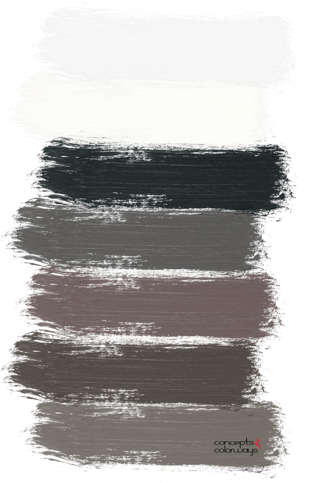 black and white paint palette