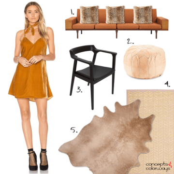 copper orange tank dress