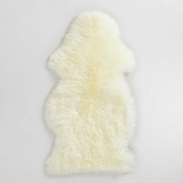 ivory sheepskin rug