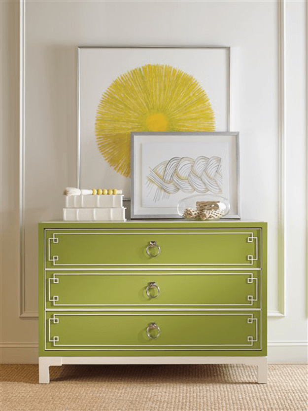 lime green dresser