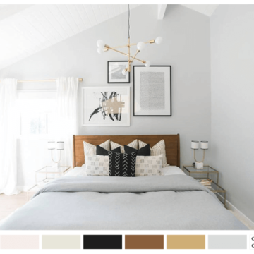 light gray bedroom color palette