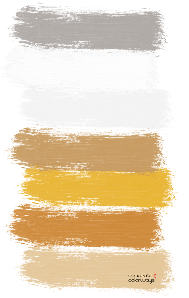 white and yellow paint palette