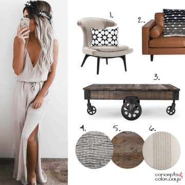 fashioned inspired interior design mood board