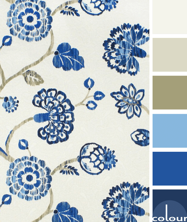 blue and tan color palette