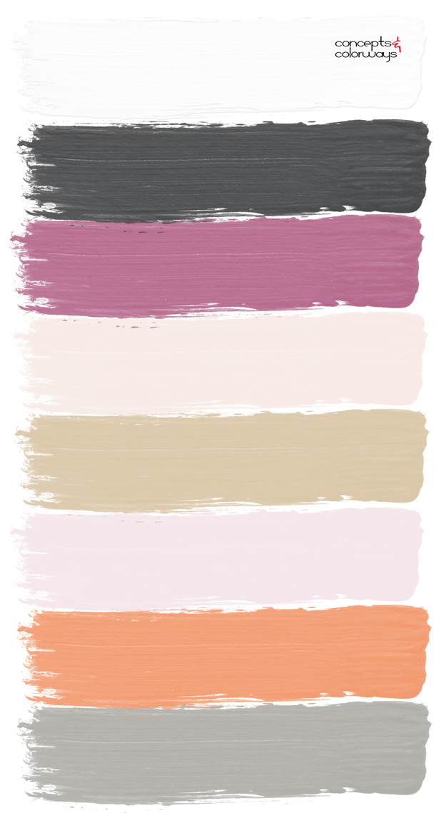 feminine interior paint palette