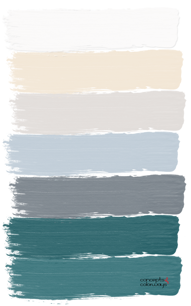 teal interior paint palette