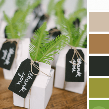 brown black and green color palette