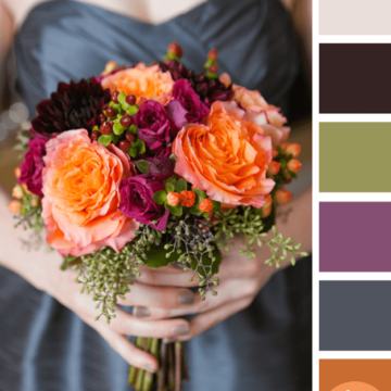 bouquet inspired color palette