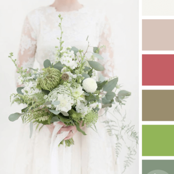 bouquet inspired color palette