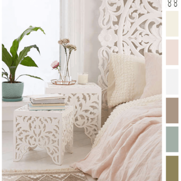 blush toned interior color palette